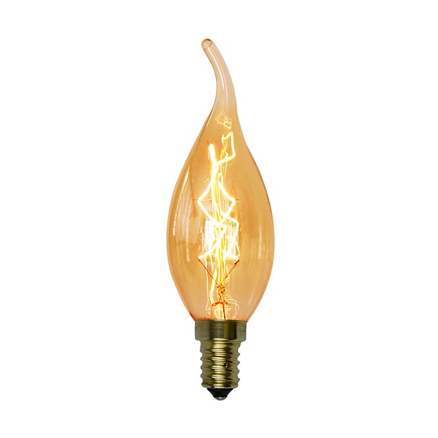  1ks 25 W E14 C35 Incandescent Vintage Edison žárovka 220-240 V