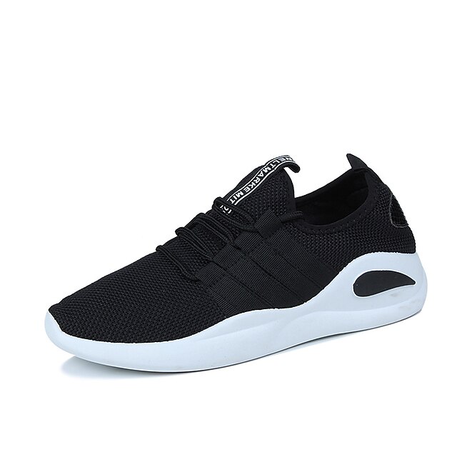  Men's PU Spring / Fall Comfort Athletic Shoes White / Black
