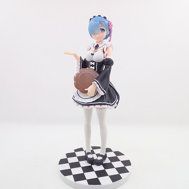  Figurki Anime Zainspirowany przez Re:Zero Starting Life in Another World Rem Polichlorek winylu CM Klocki Lalka Zabawka Męskie Damskie