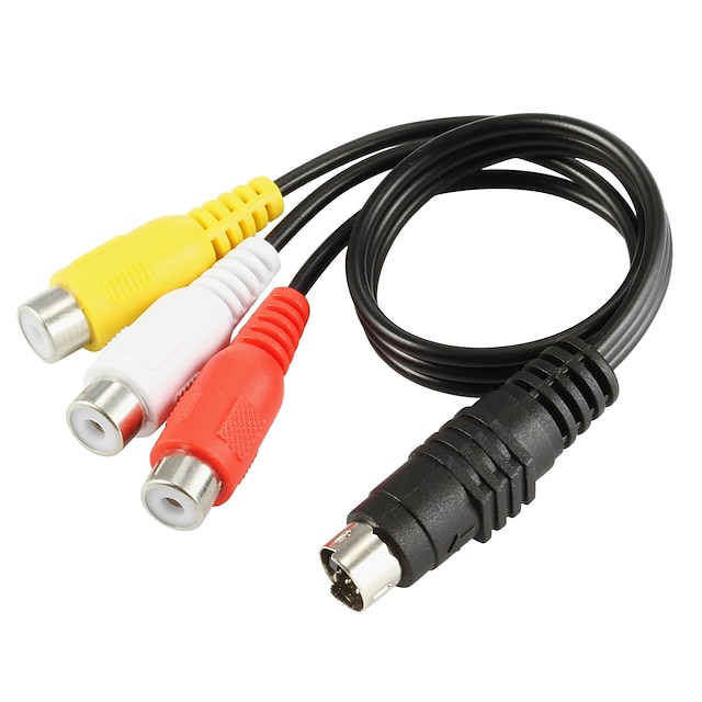  YongWei S-Video Male to 3-RCA Female Adapter Cable (0.2M)
