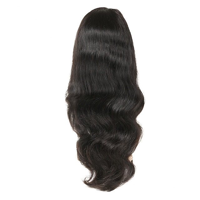  Remy Human Hair Full Lace Wig style Indian Hair Body Wave Wig 130% Density with Baby Hair Natural Hairline Pre-Plucked Women's Short Medium Length Human Hair Lace Wig ALIMICE