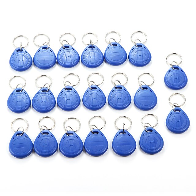  20pcs125Khz RFID Smart Card Read and Rewriteable Tag Keyfobs Keychains Access Control