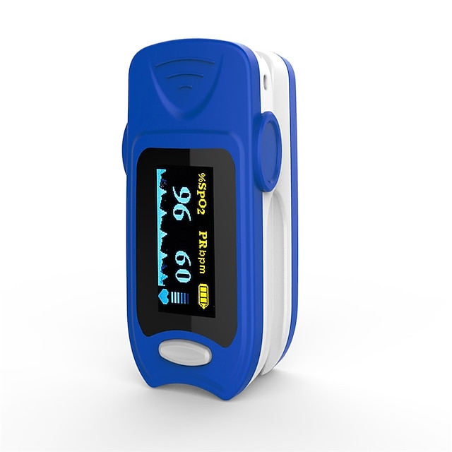  Dokładny pomiar saturacji krwi za pomocą czujnika ciśnienia fs20a oled z czujnikiem pulsoksymetru krwi z bateriami w kolorze niebieskim