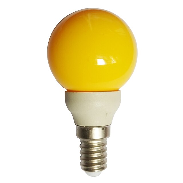  1pc 0.5 W LED Globe Bulbs 15-25 lm E14 G45 7 LED Beads Dip LED Decorative Yellow 100-240 V / RoHS