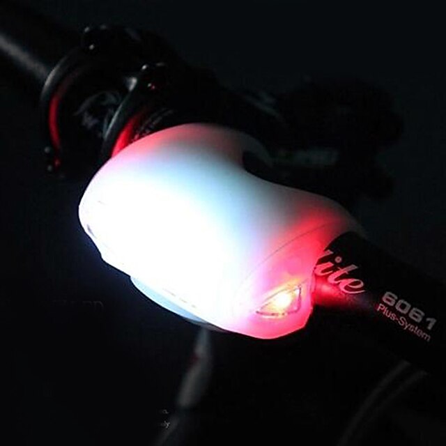  LED 自転車用ライト 自転車用ライト 後部バイク光 安全ライト バイク サイクリング LEDライト 単四電池 バッテリー サイクリング - MOON / IPX-4
