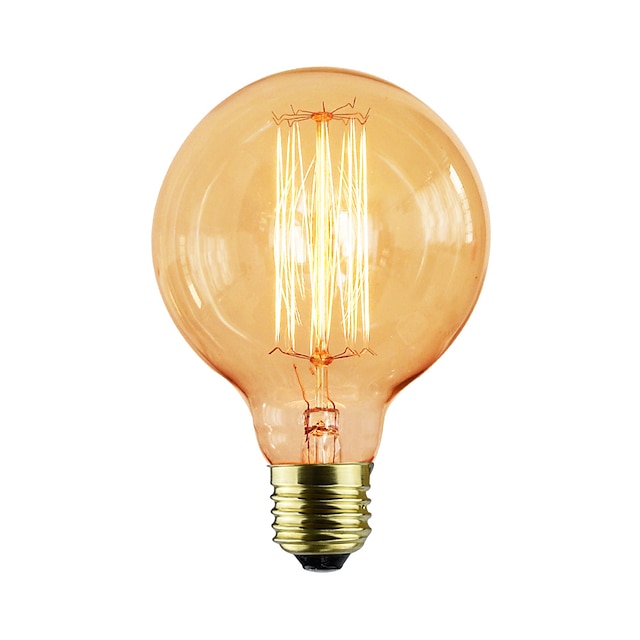  1pç 25 W E26 / E26 / E27 / E27 G80 Branco Quente Incandescente Vintage Edison Light Bulb 220-240 V / 110-130 V