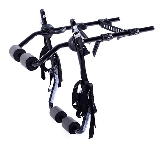  Bike Trunk Mount Rack Portable Foldable 3-Bike For Cycling Cycling Bicycle Carbon Steel Black