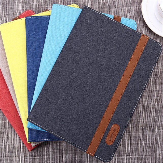  Capinha Para iPad (2017) / iPad Pro 9.7 '' / Apple Carteira / Antichoque / Auto Dormir / Despertar Capa Proteção Completa Sólido Rígida PU Leather