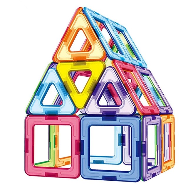  Blocos Magnéticos Azulejos magnéticos Blocos de Construir 46 pcs Tema Clássico Transformável Interação pai-filho Para Meninos Para Meninas Brinquedos Dom