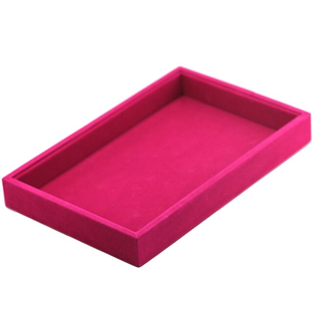  Jewelry Boxes Cufflink Box Square Linen Black White Red Candy Pink Light Gray Cloth Fabric