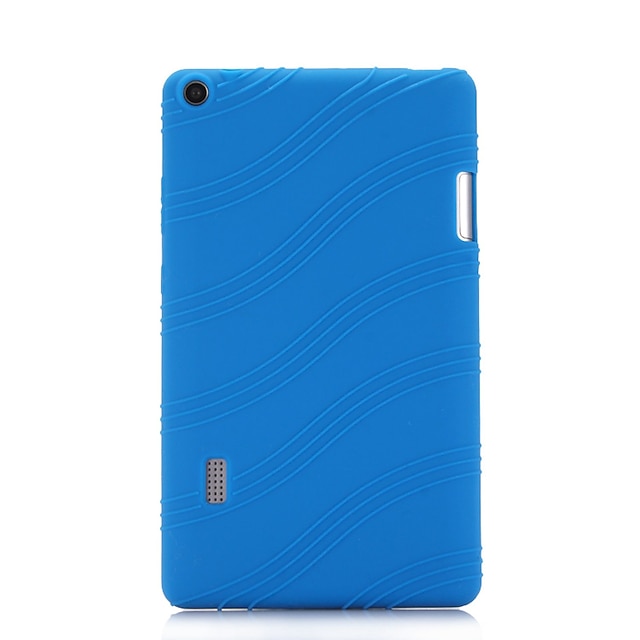  Case For HUAWEI Huawei MediaPad T3 7.0 with Stand Back Cover Solid Colored / Striped Soft Silicone