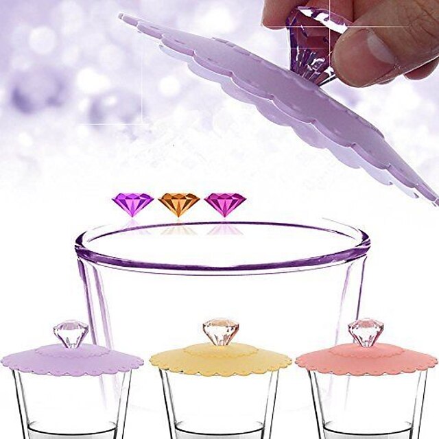  алмаз ручка кремния утечка доказательство прекрасный кубок крышку (случайный цвет)