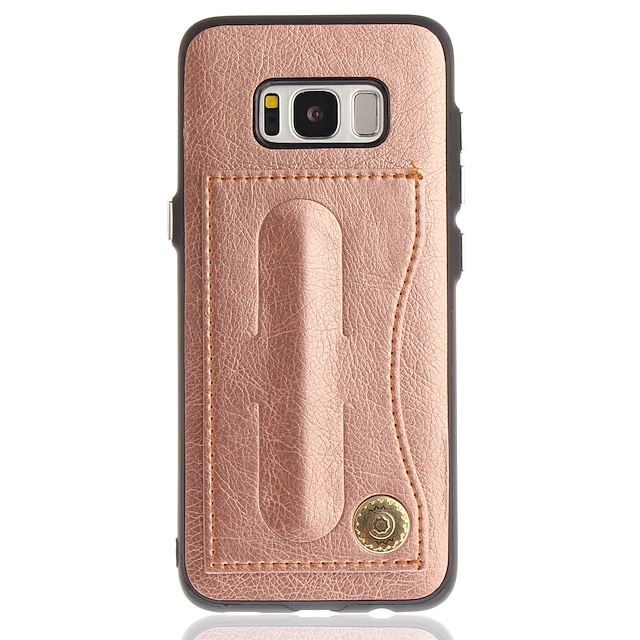  Capinha Para Samsung Galaxy S8 Plus / S8 / S7 edge Porta-Cartão / Com Suporte Capa traseira Sólido Rígida PU Leather