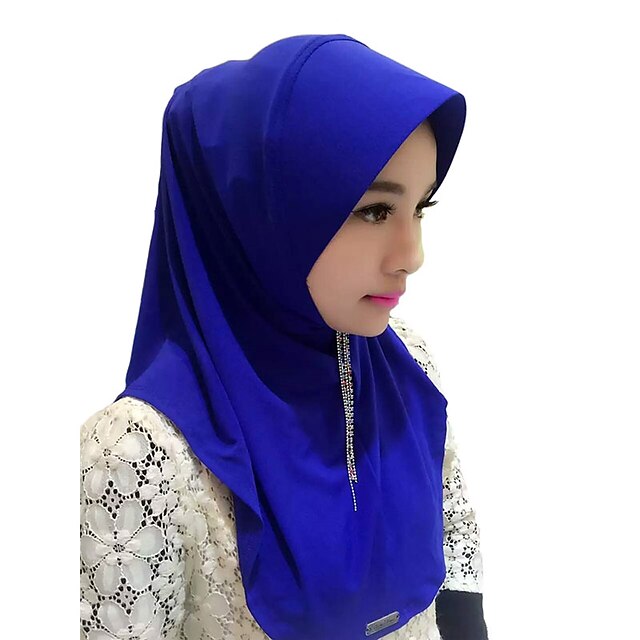  Kopfbedeckung / Abaya / Hijab / Khimar Modisch Rot / Blau / Rosa Seide Cosplay Accessoires Kostüme