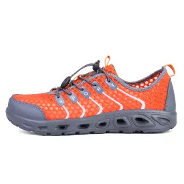  Men's Comfort Shoes PU Fall / Winter Athletic Shoes Dark Grey / Orange