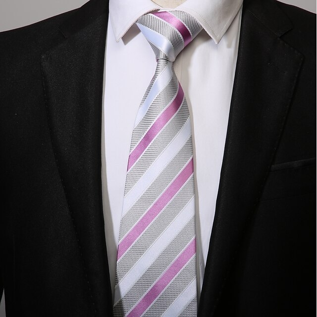  ربطة العنق مخطط رجالي كاجوال
