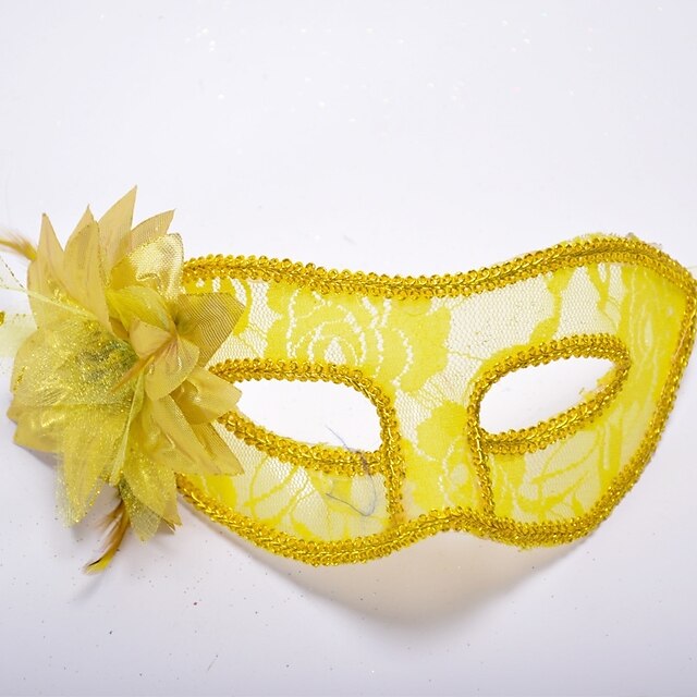  Venetian Mask / Masquerade Mask Klassisk Röd / Blå / Vit Plastik Cosplay-tillbehör Jul / Maskerad Kostymer