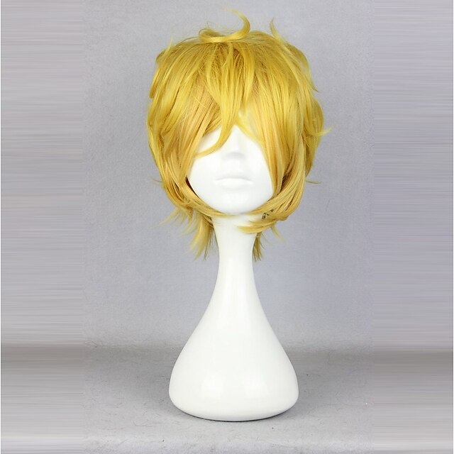  Yogi Cosplay Wigs Unisex 14 inch Heat Resistant Fiber Anime Wig