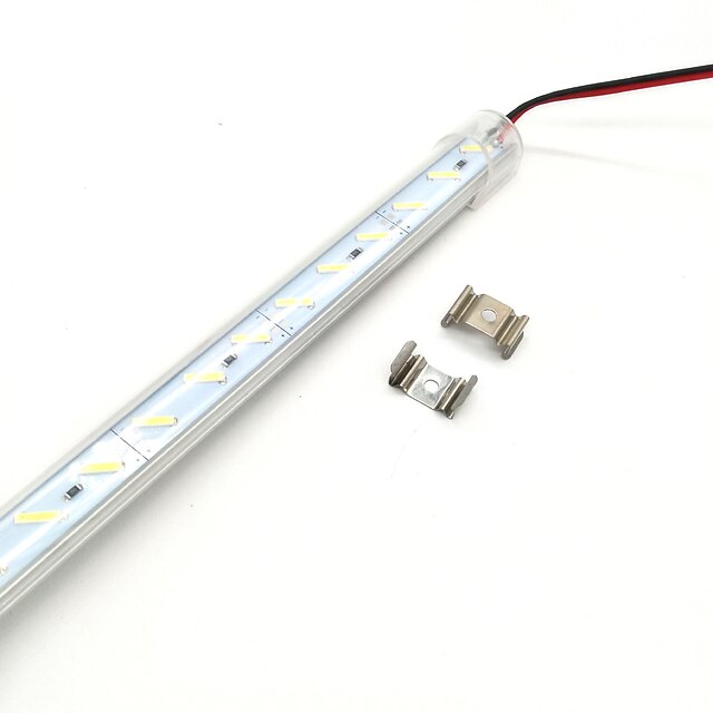  50cm LED Light Strips Flexible Tiktok Lights 36 x 8520 Super Bright SMD 15mm LEDs Hard Lamp Transparent Mask Thickened Aluminum Shell DC12 V