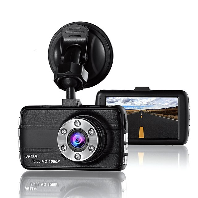  t660 848 x 480 / 1280 x 720 / 1440 x 1080 Car DVR 170 Degree Wide Angle 3 inch LCD Dash Cam with G-Sensor / Loop-cycle Recording 6 infrared LEDs Car Recorder / 1920 x 1080