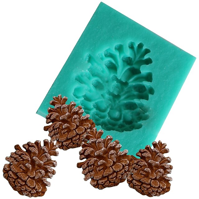  dekor pine nuts kjegle silikon fandont mold silikagel sjokolade godteri