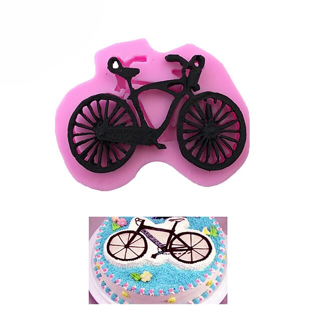 Silicone 3D Bicycle Bike Fondant Cake Chocolate Mold Mould Modelling Decorating