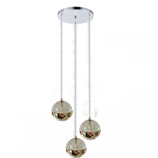  QIHengZhaoMing 3-Light 20 cm Oogbescherming Plafond Lichten & hangers Metaal Glas Chic & Modern 110-120V / 220-240V