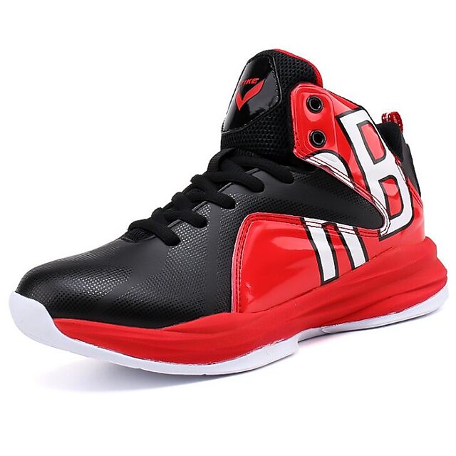  Boys' Comfort PU Athletic Shoes Little Kids(4-7ys) / Big Kids(7years +) Basketball Shoes Black / Red / Blue Spring