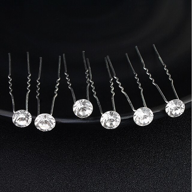  Alloy with Rhinestone 6pcs Wedding / Special Occasion Headpiece