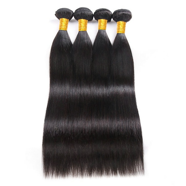  4 svazky Vlasy na vlasy Brazilské vlasy Volný Rozšíření lidský vlas Přírodní vlasy Lidské vlasy Vazby 8-28 inch / 8A / Rovné