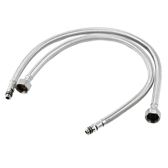  Faucet accessory - Superior Quality Water Supply Hose Contemporary Stainless Steel Chrome