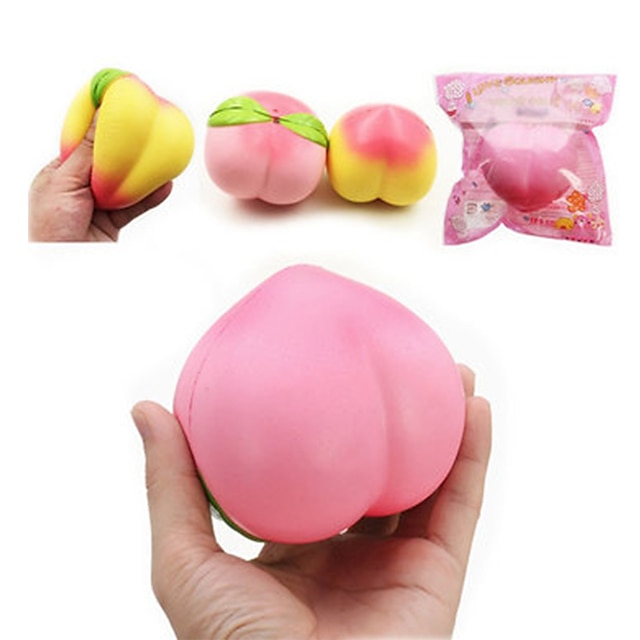  Squishy Squishies Squishy Toy Squeeze Toy / Sensory Toy Jumbo Squishies Fruit Jumbo Peach Stress and Anxiety Relief Super Soft Slow Rising For Boy Girl Adults' Boys' Girls' Gift Party Favor
