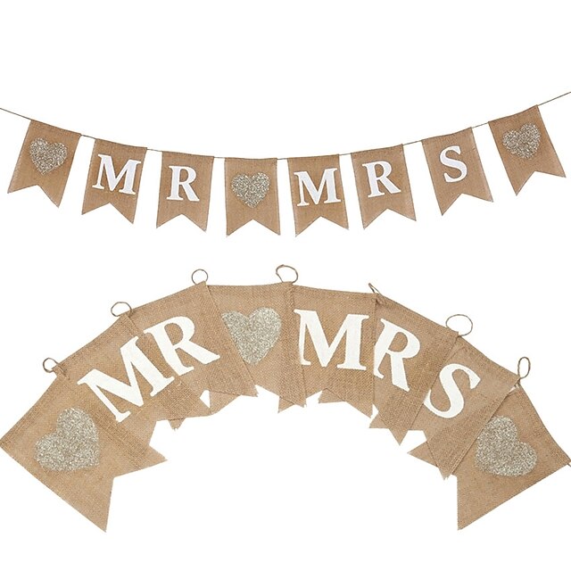  Banner & Runner Hemp Rope / N / A / Jute Wedding Decorations Wedding / Party / Evening Classic Theme / Wedding / Vintage Theme All Seasons