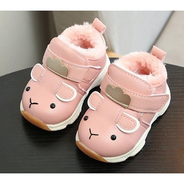 طفل أحذية جلد شتاء خريف مريح بداية المشي كتب البوط القصير بوط الكاحل إلى فضفاض أسود أحمر زهري 6472239 2021 14 63