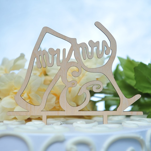  Decorazioni torte Farfalle Monogramma Resina Matrimonio con 1 pcs OPP