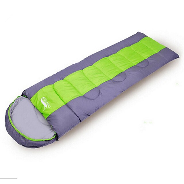  Sleeping Bag Outdoor Envelope / Rectangular Bag 0~5~+12 °C Single Hollow Cotton Windproof Warm Dust Proof 220*75 cm for Hiking Camping Spring Fall Winter Sleeping Bags Camping & Hiking Outdoor
