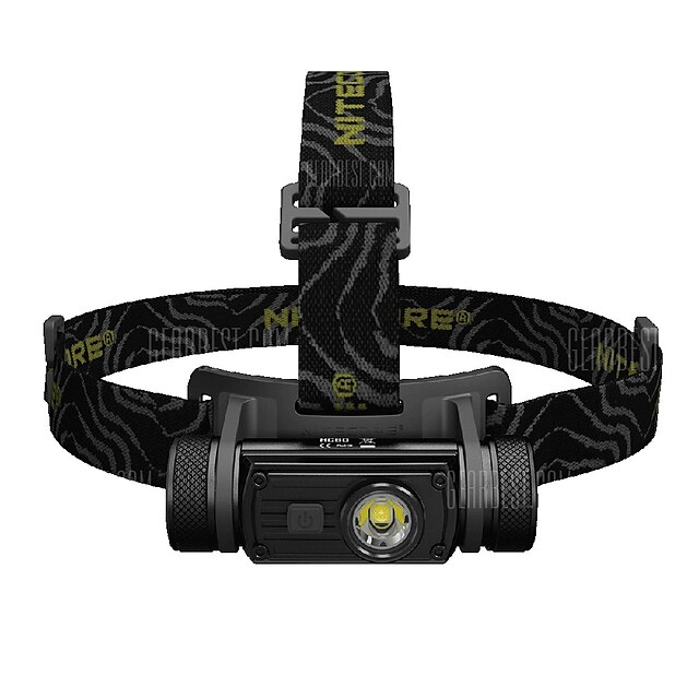  Nitecore HC60 Headlamps Headlight Water Resistant / Waterproof 1000 lm LED Cree® XM-L U2 1 Emitters Manual 8 Mode with Battery Water Resistant / Waterproof Portable Skype Multiple Charging Modes