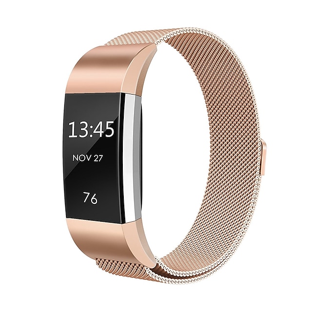  Bracelet de Montre  pour Fitbit Charge 2 Fitbit Bracelet Milanais Acier Inoxydable Sangle de Poignet