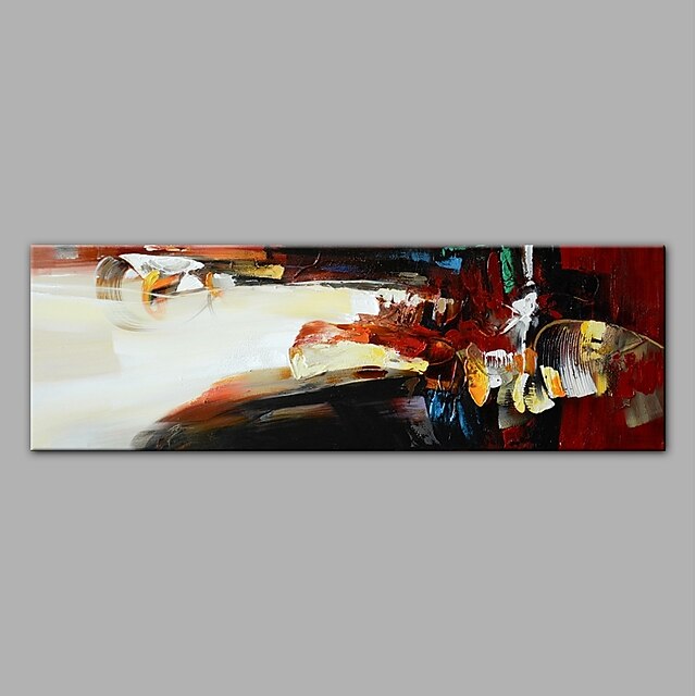  Hang festett olajfestmény Kézzel festett - Absztrakt Modern Anélkül, belső keret