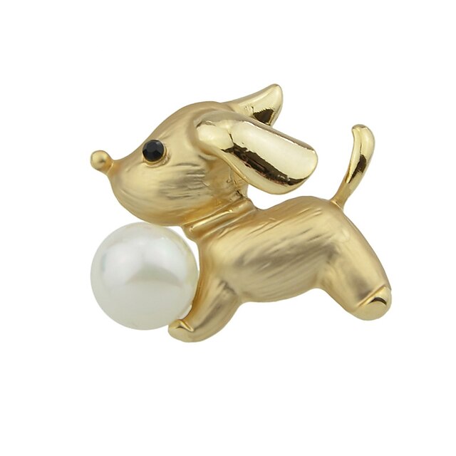  Damen Broschen Hunde Einfach Grundlegend Brosche Schmuck Gold Für Alltag Neujahr