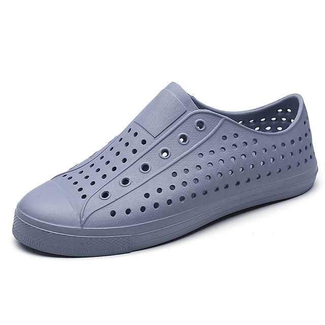  Homens Sapatos Confortáveis Couro Ecológico Primavera / Verão Sandálias Preto / Cinzento / Azul / Casual