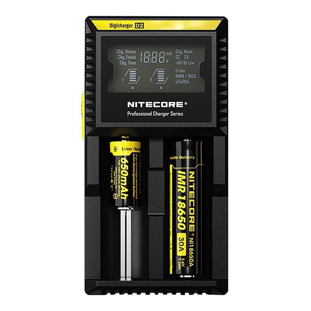  Nitecore D2 Зарядное устройство для Литий-ионная Никель-кадмиевая Никель-металл-гидридные Походы / туризм / спелеология / Отдых и Туризм / Рыбалка