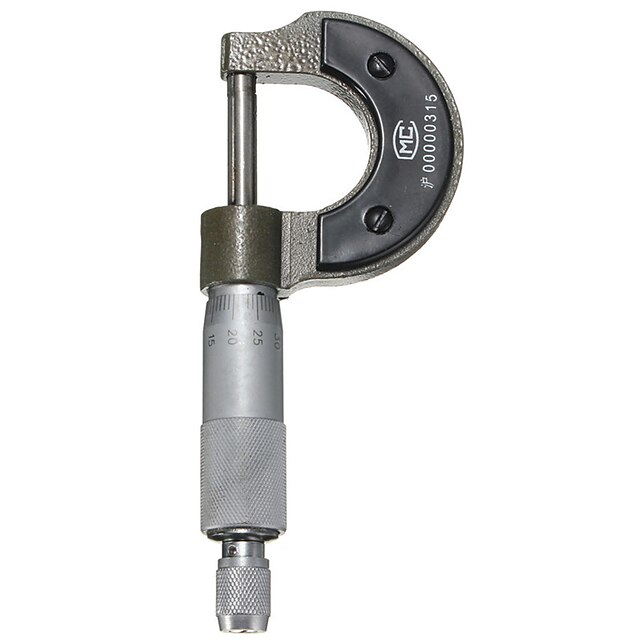  0-25mm 0.01mm metric diameter micrometer gauge caliper tool