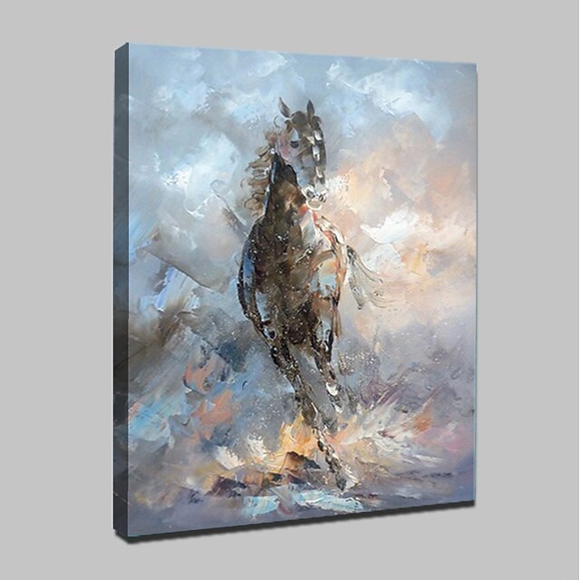 Oil Painting Hand Painted Vertical Animals Modern Stretched Canvas 2024 ...