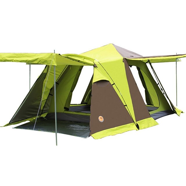  Shamocamel® 3-4 osoby Stříška Dvojitý Camping Tent jeden pokoj s vestibulem skládací stan pro CM