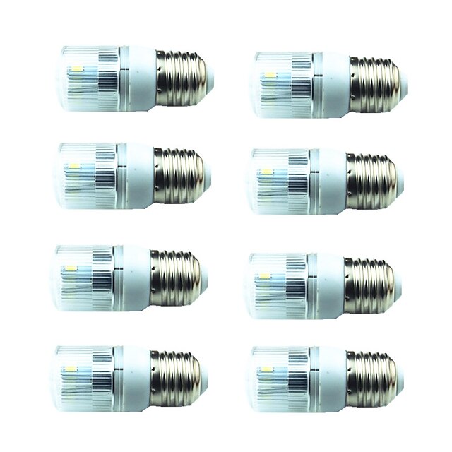  8pcs 3 W 200 lm E14 G9 GU10 LED-kornpærer T 6 LED perler SMD 5730 Dekorativ Varm hvit Kjølig hvit 85-265 V