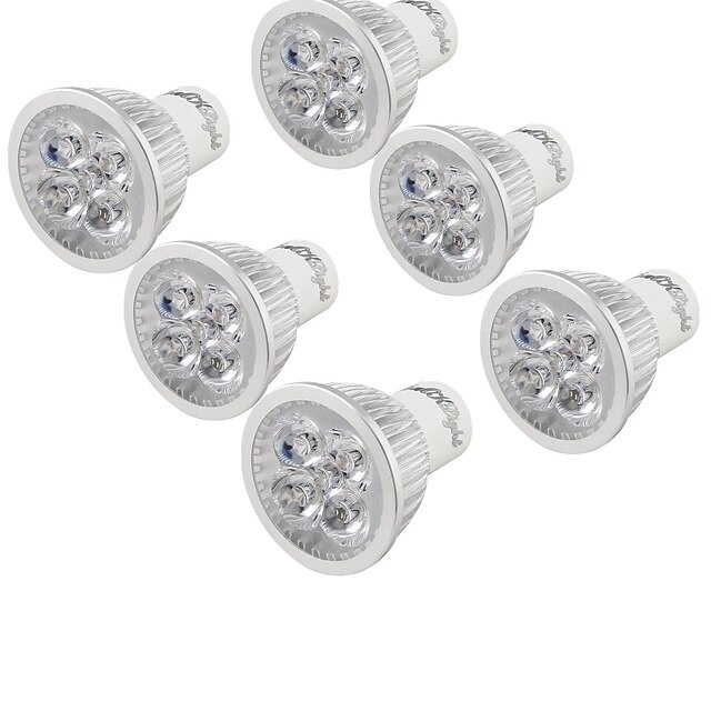  YouOKLight 6 szt. 4 W Żarówki punktowe LED 320 lm GU10 4 Koraliki LED LED wysokiej mocy Dekoracyjna Ciepła biel 85-265 V