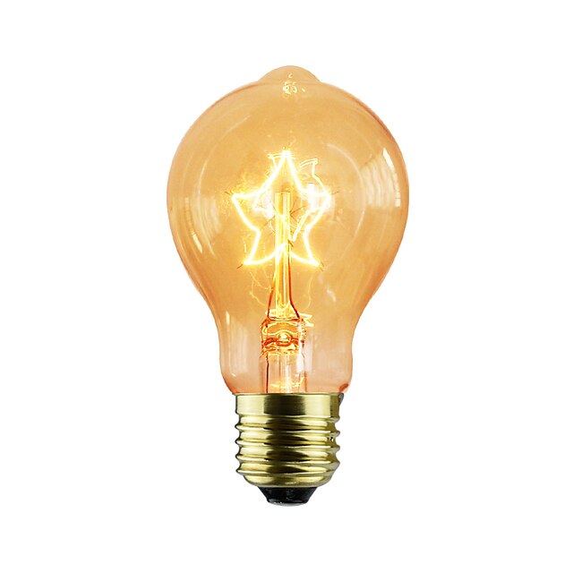  1ks 40 W E26 / E26 / E27 / E27 A60(A19) 2300 k Incandescent Vintage Edison žárovka 220-240 V