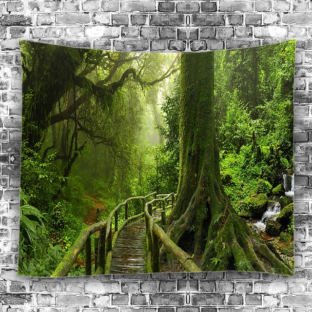 Home & Garden Home Decor | Garden Theme Landscape Wall Decor 100% Polyester Contemporary Modern Wall Art, Wall Tapestries of - A