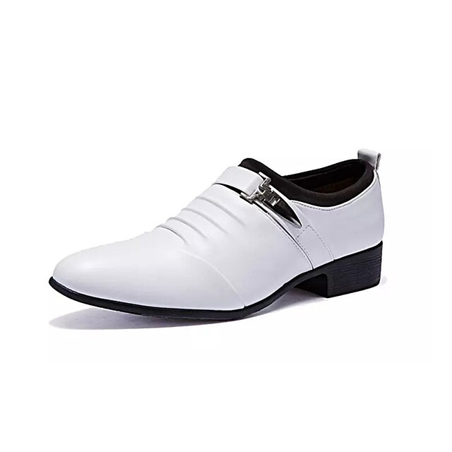  Men's Comfort Shoes PU(Polyurethane) Fall / Winter Athletic Shoes Running Shoes White / Black